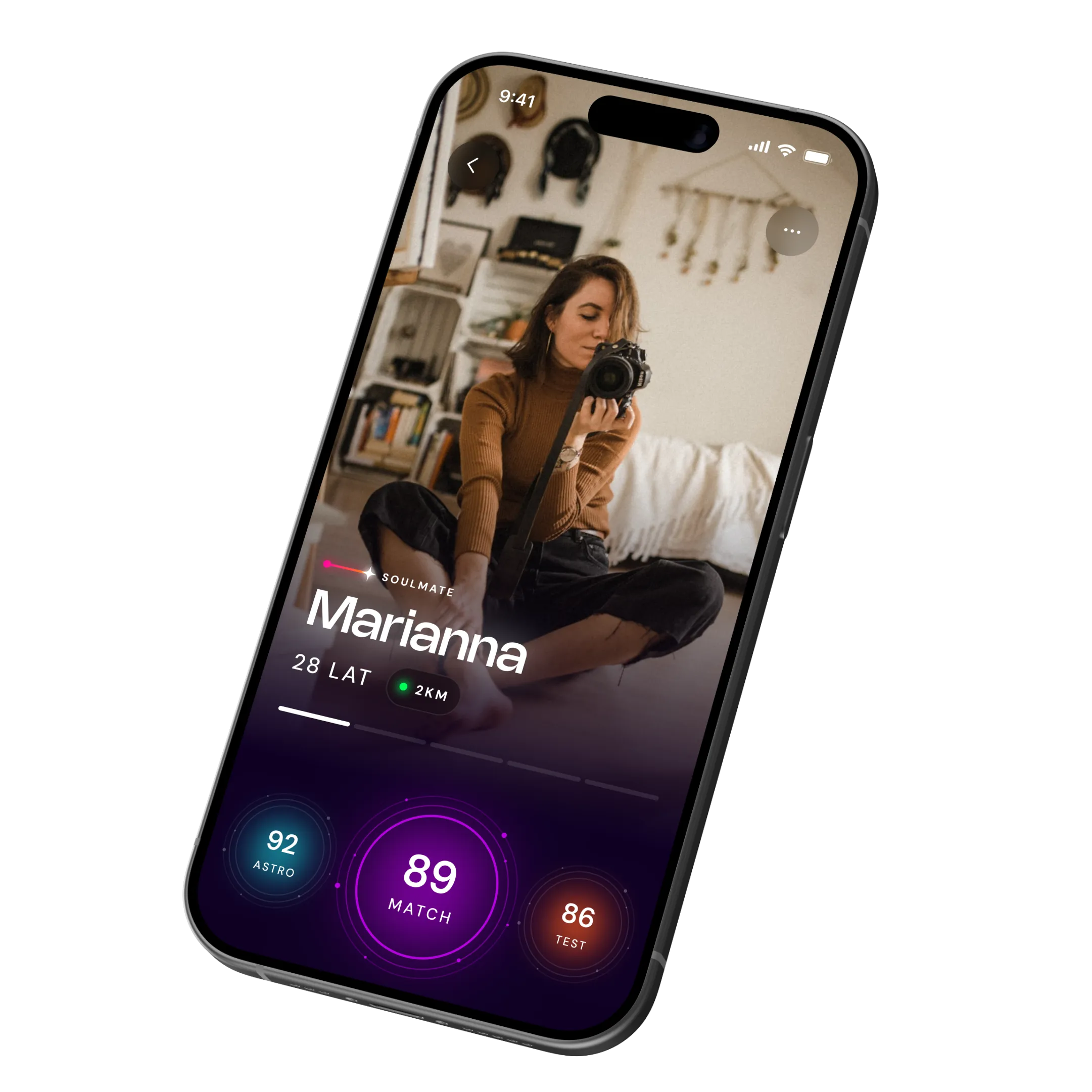 Lunadate — ekran dopasowania