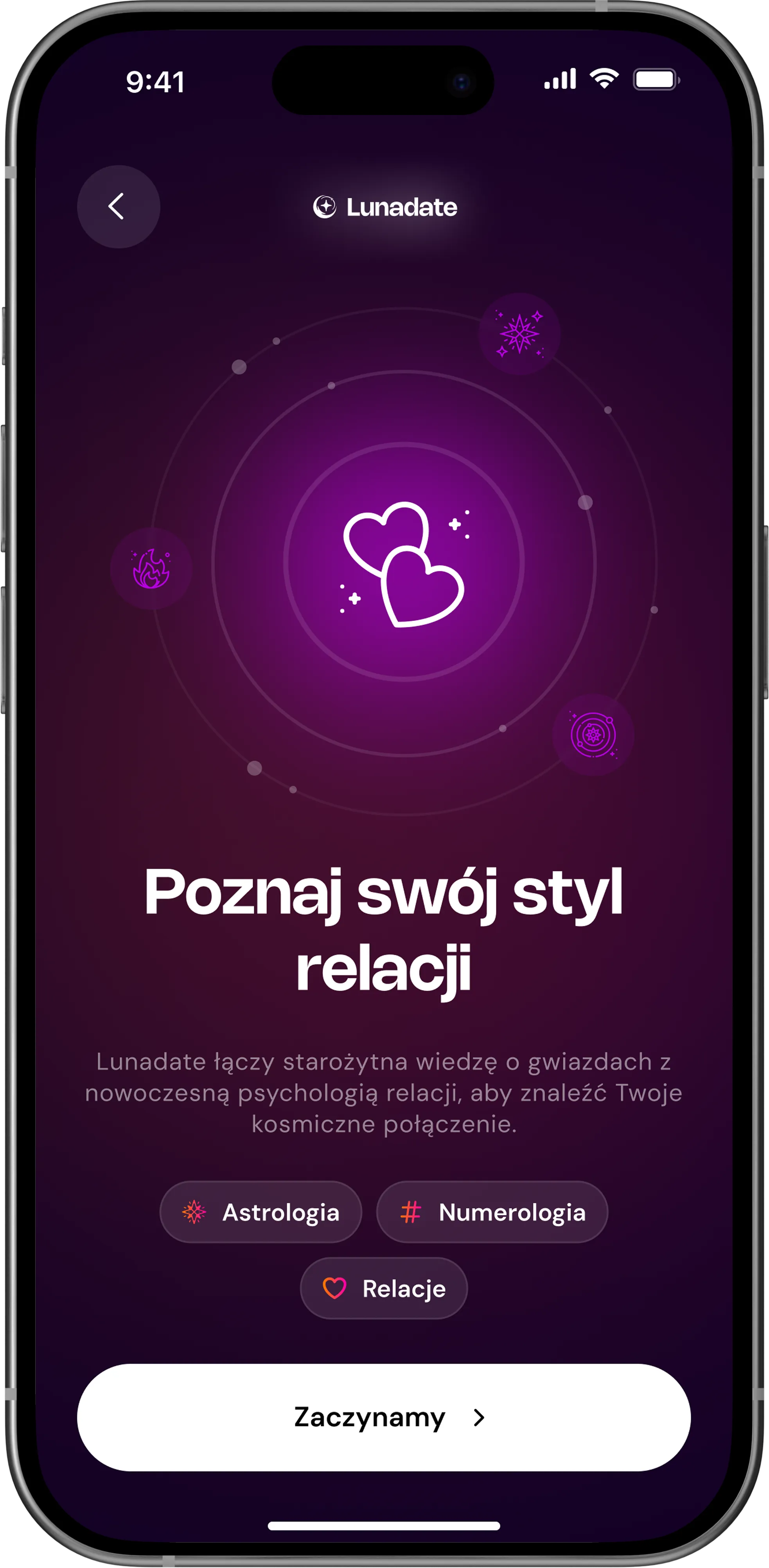 Lunadate — ekran Styl